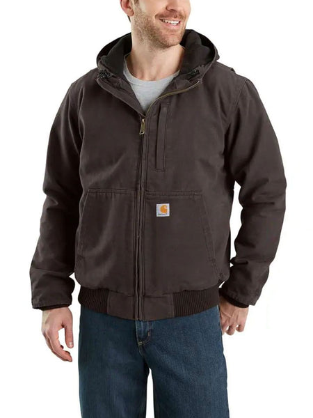 Carhartt 103371 Mens Full Swing Armstrong Active Hooded Jackets Dark Brown. If you need any assistance with this item or the purchase of this item please call us at five six one seven four eight eight eight zero one Monday through Saturday 10:00a.m EST to 8:00 p.m EST
