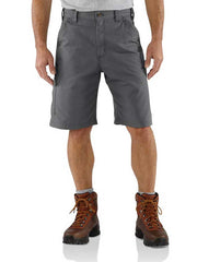 Carhartt B147FAT Mens 10" Canvas Work Shorts Fatigue front view on model. If you need any assistance with this item or the purchase of this item please call us at five six one seven four eight eight eight zero one Monday through Saturday 10:00a.m EST to 8:00 p.m EST