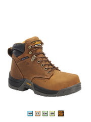 Carolina CA1620 Womens RALEIGH Waterproof Composite Toe Work Boot front and side view. If you need any assistance with this item or the purchase of this item please call us at five six one seven four eight eight eight zero one Monday through Saturday 10:00a.m EST to 8:00 p.m EST