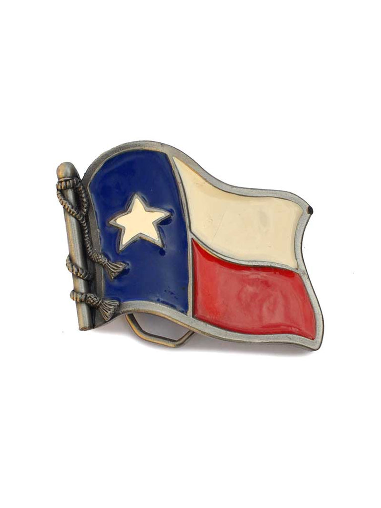 Spec Cast D170 The Lone Star State Texas Flag Belt Buckle  front view. If you need any assistance with this item or the purchase of this item please call us at five six one seven four eight eight eight zero one Monday through Saturday 10:00a.m EST to 8:00 p.m EST