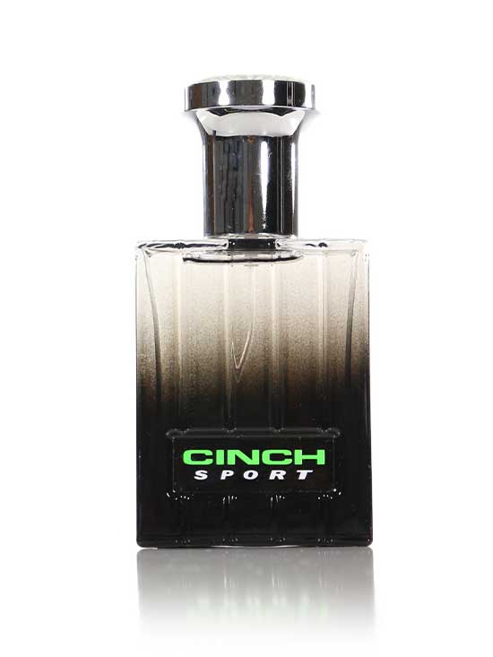 Cinch MXX1001002 Mens Sport Cologne  front view of bottle and box. If you need any assistance with this item or the purchase of this item please call us at five six one seven four eight eight eight zero one Monday through Saturday 10:00a.m EST to 8:00 p.m EST