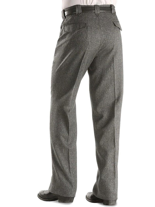 Circle S CP4776-40 Mens Western Dress Ranch Pants Heather Charcoal back view