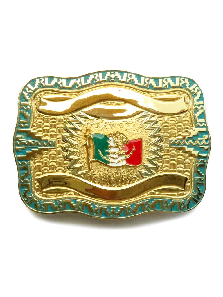 Crumrine 22K Large Patriotic Mexico Flag Belt Buckle 252022 – J.C. Western®  Wear