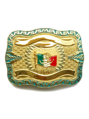 Crumrine 22K Large Patriotic Mexico Flag Belt Buckle 252022. If you need any assistance with this item or the purchase of this item please call us at five six one seven four eight eight eight zero one Monday through Saturday 10:00a.m EST to 8:00 p.m EST