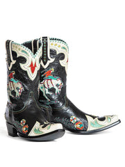 Double D Ranch DDL060-2 Womens Bronco Whipstitch 10" Western Boots Black pair. If you need any assistance with this item or the purchase of this item please call us at five six one seven four eight eight eight zero one Monday through Saturday 10:00a.m EST to 8:00 p.m EST
