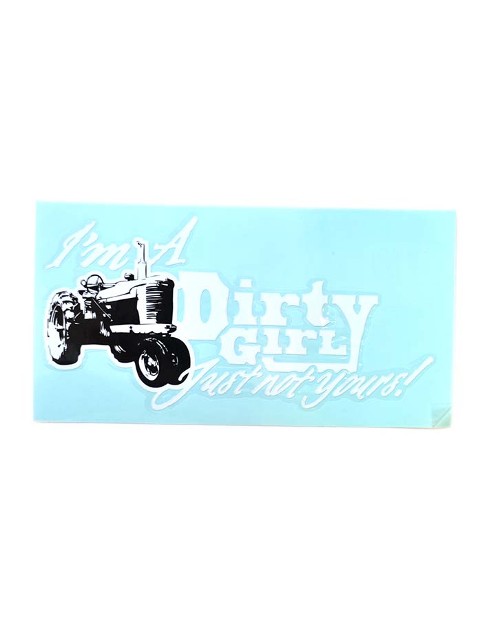 Dirty Girl Window and Bumper Sticker 9x4