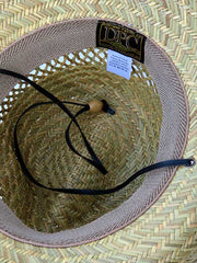 Dorfman Pacific MS570S-NAT Western Rush Straw Hat Natural inside view. If you need any assistance with this item or the purchase of this item please call us at five six one seven four eight eight eight zero one Monday through Saturday 10:00a.m EST to 8:00 p.m EST