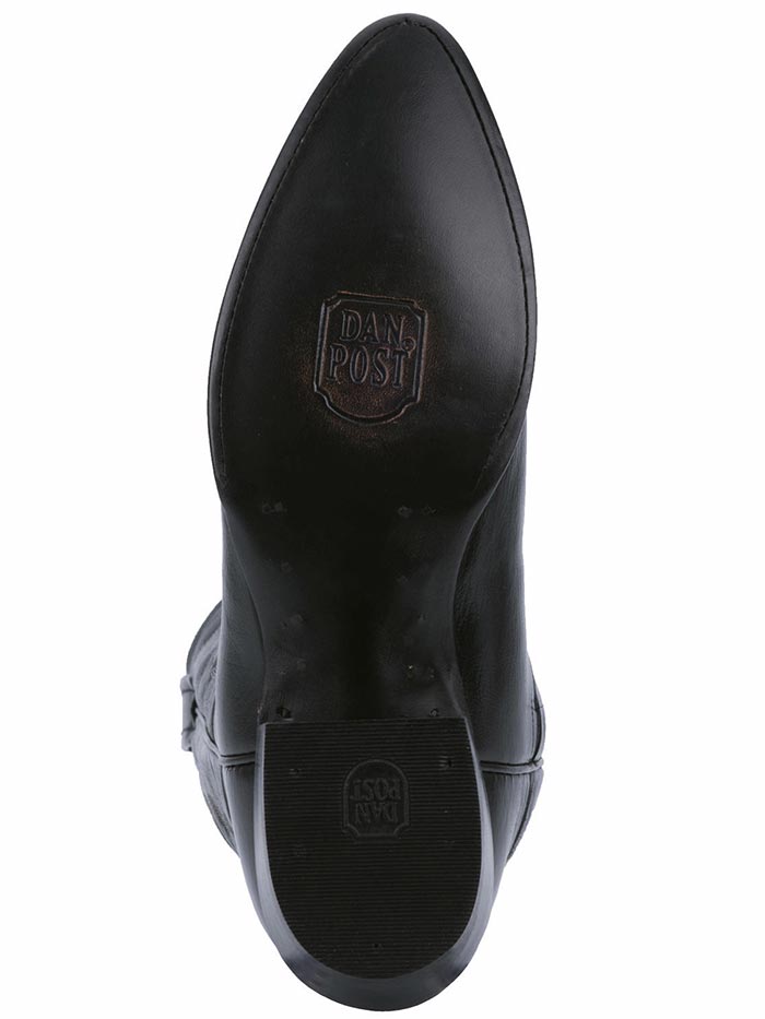 Dan Post DP2110J Mens Milwaukee Western Boot Black Side and front view. If you need any assistance with this item or the purchase of this item please call us at five six one seven four eight eight eight zero one Monday through Saturday 10:00a.m EST to 8:00 p.m EST