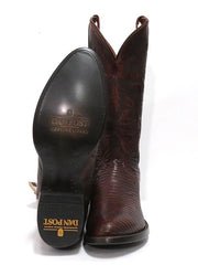 Dan Post DP3051R Mens Winston Lizard R-Toe Western Boots Tan Sole and Front view. If you need any assistance with this item or the purchase of this item please call us at five six one seven four eight eight eight zero one Monday through Saturday 10:00a.m EST to 8:00 p.m EST