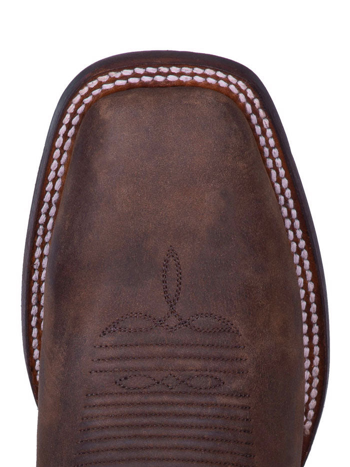 Dan Post DP4562 Mens Abram Square Toe Western Boots Tan front and side view. If you need any assistance with this item or the purchase of this item please call us at five six one seven four eight eight eight zero one Monday through Saturday 10:00a.m EST to 8:00 p.m EST