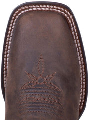 Dan Post DP4572 Womens ALEXY Square Toe Western Boots Tan toe view. If you need any assistance with this item or the purchase of this item please call us at five six one seven four eight eight eight zero one Monday through Saturday 10:00a.m EST to 8:00 p.m EST