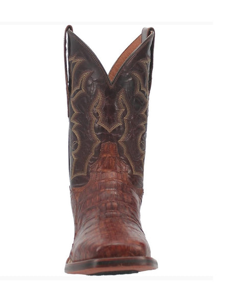 Dan Post DP4879 Mens Kingsly Caiman Square Toe Boot Brass front view. If you need any assistance with this item or the purchase of this item please call us at five six one seven four eight eight eight zero one Monday through Saturday 10:00a.m EST to 8:00 p.m EST