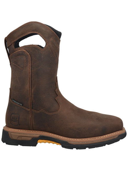 Dan Post DP56423 Mens Thunderhead Waterproof Western Work Boot Tan side view. If you need any assistance with this item or the purchase of this item please call us at five six one seven four eight eight eight zero one Monday through Saturday 10:00a.m EST to 8:00 p.m EST