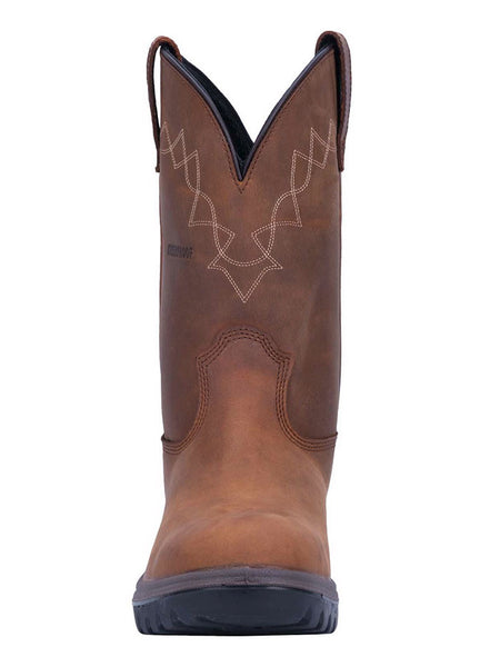 Dan Post DP62904 Mens Cummings Waterproof Steel Toe Work Boot Tan front view. If you need any assistance with this item or the purchase of this item please call us at five six one seven four eight eight eight zero one Monday through Saturday 10:00a.m EST to 8:00 p.m EST