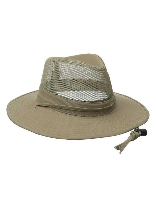 Dorfman Pacific SPF4-CAML Outdoors Solarweave Treated Cotton Hat front and side view. If you need any assistance with this item or the purchase of this item please call us at five six one seven four eight eight eight zero one Monday through Saturday 10:00a.m EST to 8:00 p.m EST