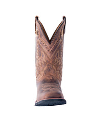 Laredo 7812 Mens Kane Leather Boots Distressed Tan front view. If you need any assistance with this item or the purchase of this item please call us at five six one seven four eight eight eight zero one Monday through Saturday 10:00a.m EST to 8:00 p.m EST