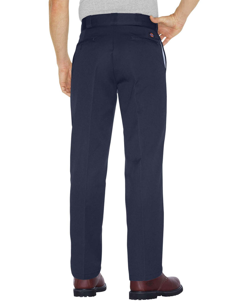 Dickies 874DN Mens Original Traditional Work Pants Dark Navy front view. If you need any assistance with this item or the purchase of this item please call us at five six one seven four eight eight eight zero one Monday through Saturday 10:00a.m EST to 8:00 p.m EST