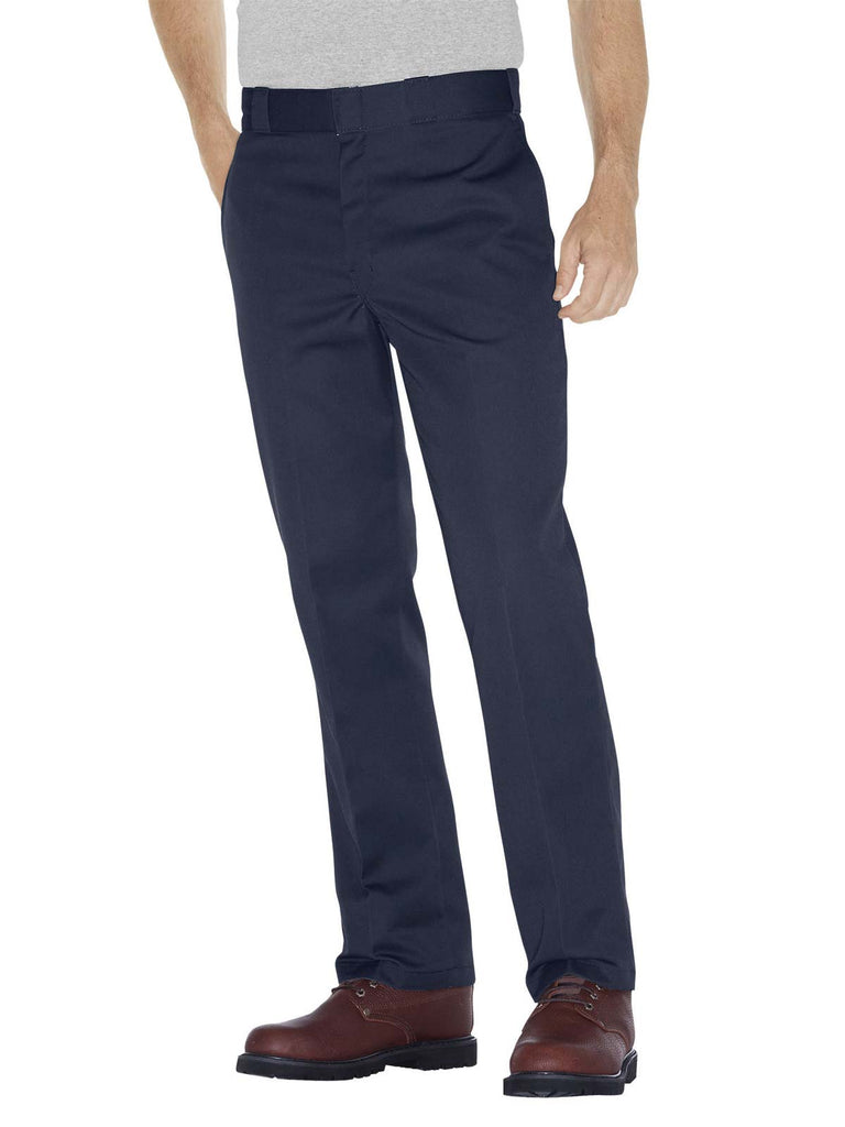 Slim Fit Linen suit trousers - Dark blue - Men | H&M IN