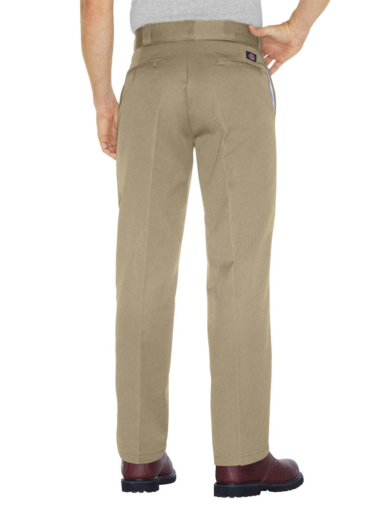 Dickies 874KH Mens Original Traditional Work Pants Khaki front view. If you need any assistance with this item or the purchase of this item please call us at five six one seven four eight eight eight zero one Monday through Saturday 10:00a.m EST to 8:00 p.m EST