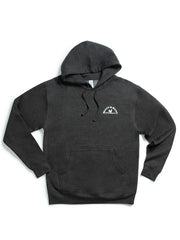 Beach and Barn EMBLEM-HOOD-CHAR Mens Emblem Hooded Sweatshirt Charcoal Heather front view. If you need any assistance with this item or the purchase of this item please call us at five six one seven four eight eight eight zero one Monday through Saturday 10:00a.m EST to 8:00 p.m EST