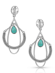 Montana Silversmiths ER4404 Horseshoe Mobile Turquoise Earrings Front. If you need any assistance with this item or the purchase of this item please call us at five six one seven four eight eight eight zero one Monday through Saturday 10:00a.m EST to 8:00 p.m EST