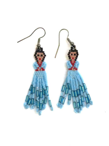 Amazon.com: Navajo Handmade Beaded Hoop Earrings: Clothing, Shoes & Jewelry