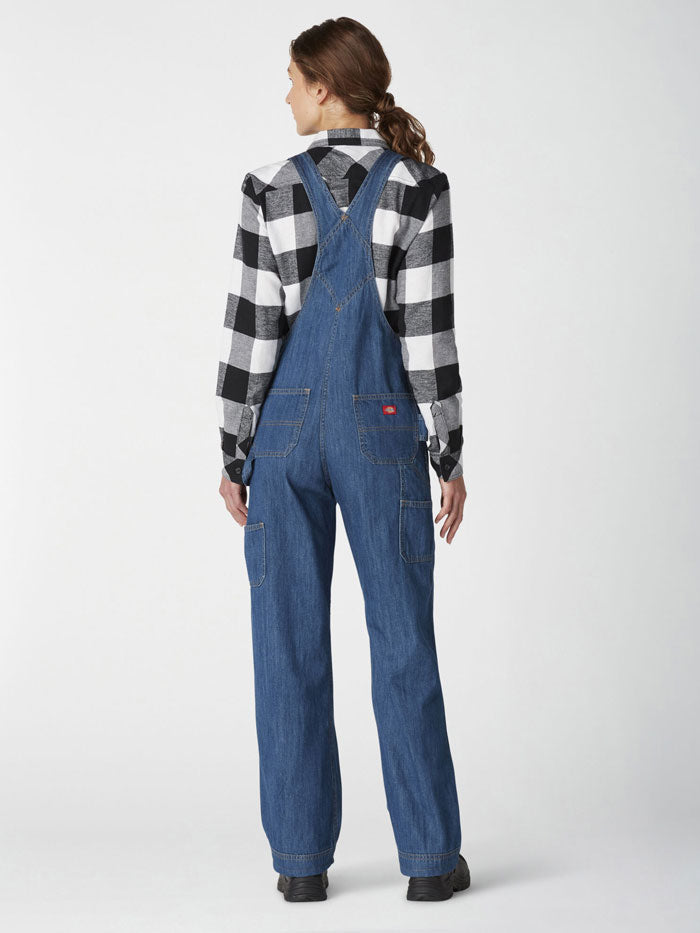 Relaxed Fit Overdye Panel Dungarees | boohoo