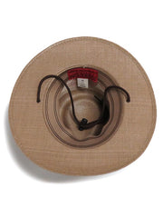 American Hat Makers Milan Tan Straw Hat 4-LN MILAN INside view. If you need any assistance with this item or the purchase of this item please call us at five six one seven four eight eight eight zero one Monday through Saturday 10:00a.m EST to 8:00 p.m EST