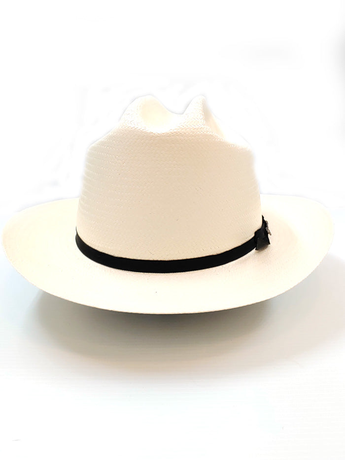 Stetson SSOPRD-052681 Open Road 25 Panama Straw Western Hat Natural front and side view. If you need any assistance with this item or the purchase of this item please call us at five six one seven four eight eight eight zero one Monday through Saturday 10:00a.m EST to 8:00 p.m EST