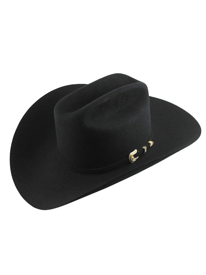 Stetson SFEVNT-4840 Mens El Valiente 6x Collection Felt Hats Black FRONT SIDE