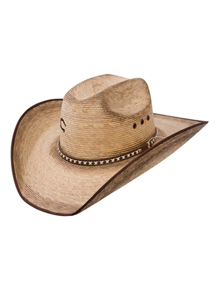 Charlie 1 Horse CSCMCEB3041 Unisex Comanche B Straw Hat Natural front and side view. If you need any assistance with this item or the purchase of this item please call us at five six one seven four eight eight eight zero one Monday through Saturday 10:00a.m EST to 8:00 p.m EST
