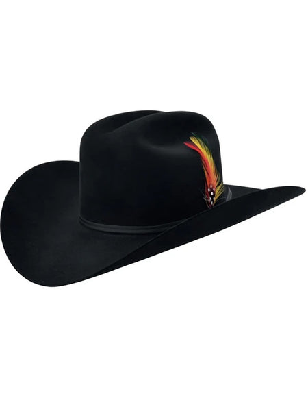 Stetson SFSPAR-484007 Spartan 6x Felt Western Hat Black front and side view. If you need any assistance with this item or the purchase of this item please call us at five six one seven four eight eight eight zero one Monday through Saturday 10:00a.m EST to 8:00 p.m EST