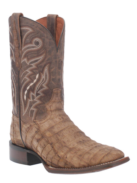 Dan Post DP4896 Mens Western Mickey Caiman Boots Tan front and side view. If you need any assistance with this item or the purchase of this item please call us at five six one seven four eight eight eight zero one Monday through Saturday 10:00a.m EST to 8:00 p.m EST
