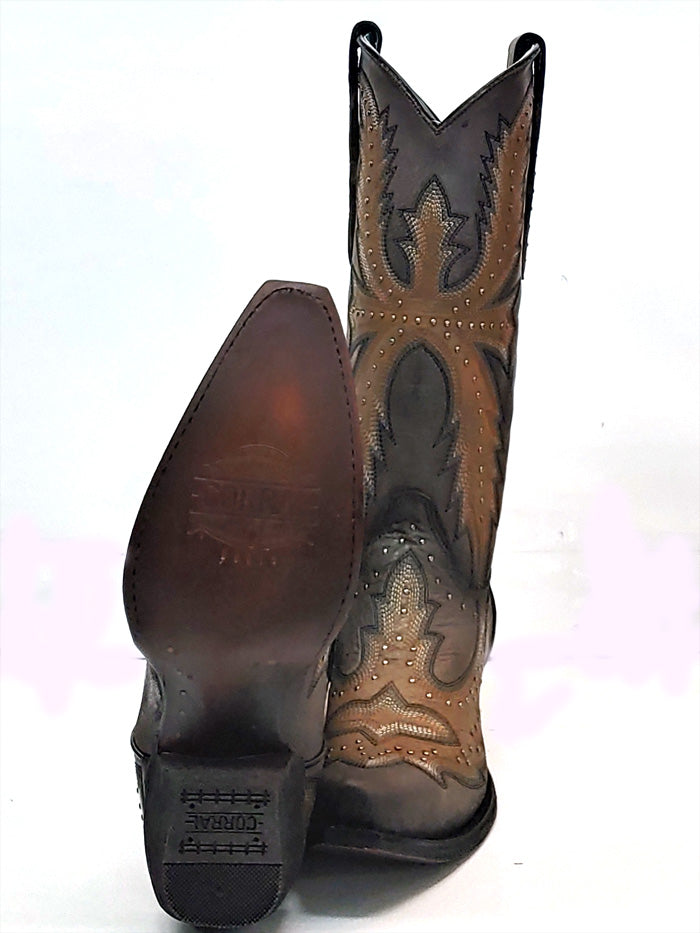 Corral C3651 Womens Embroidery Snip Toe Cowboy Boots Grey front and back view. If you need any assistance with this item or the purchase of this item please call us at five six one seven four eight eight eight zero one Monday through Saturday 10:00a.m EST to 8:00 p.m EST