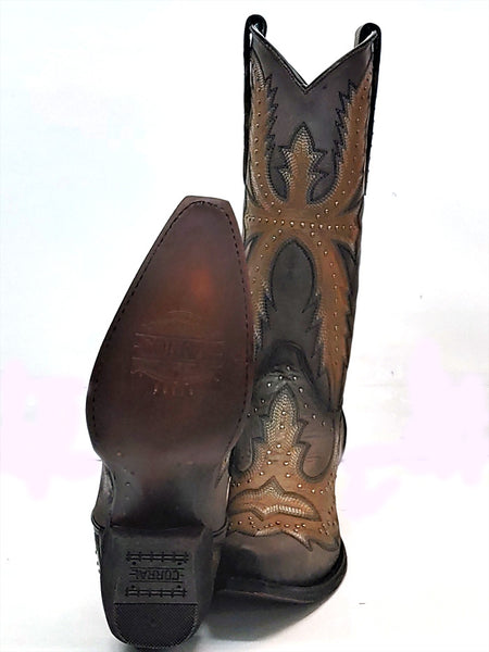 Corral C3651 Womens Embroidery Snip Toe Cowboy Boots Grey front and sole view. If you need any assistance with this item or the purchase of this item please call us at five six one seven four eight eight eight zero one Monday through Saturday 10:00a.m EST to 8:00 p.m EST