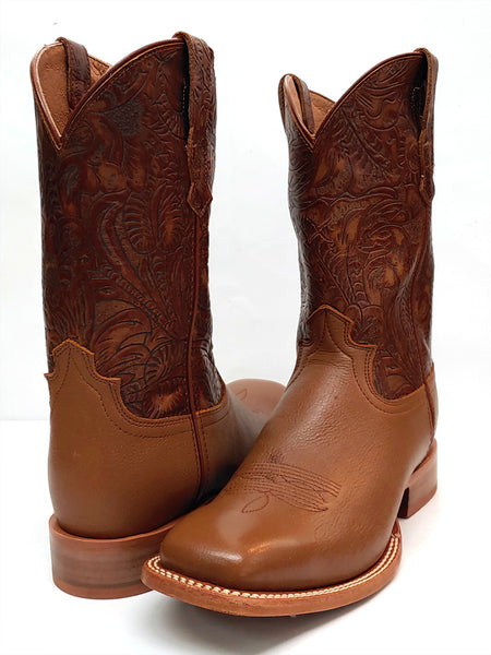 Twisted X WRAL015 Womens Rancher WS Toe 11 Inch Boot Tan front and back view. If you need any assistance with this item or the purchase of this item please call us at five six one seven four eight eight eight zero one Monday through Saturday 10:00a.m EST to 8:00 p.m EST