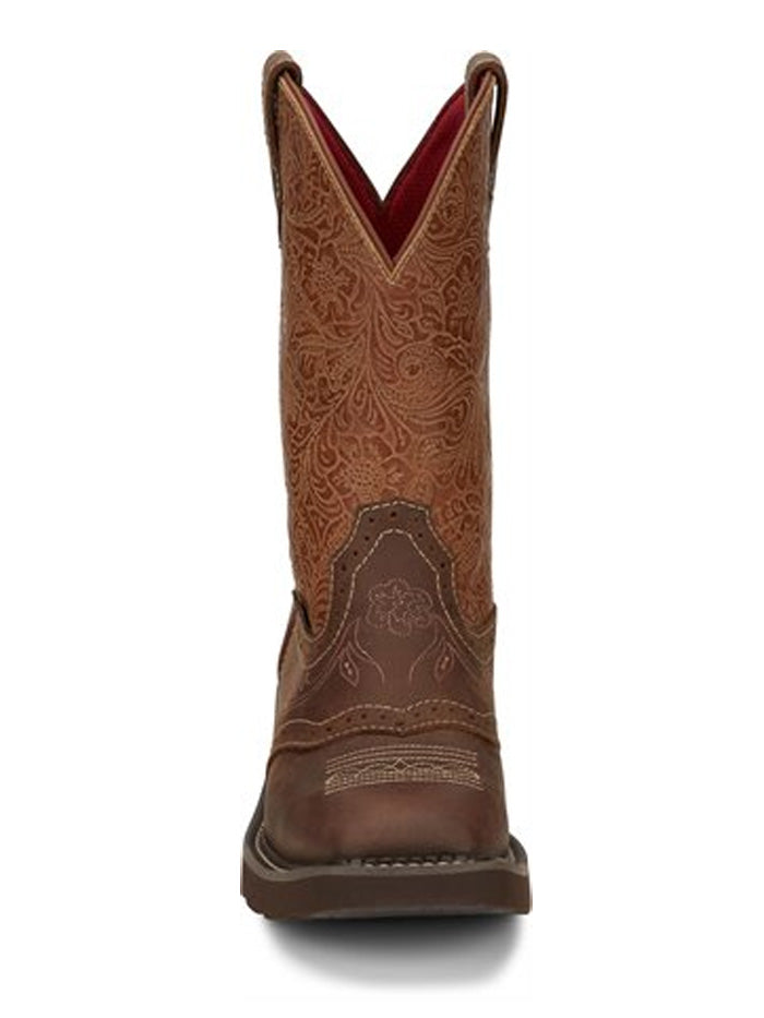 justin women's embossed gypsy western boots