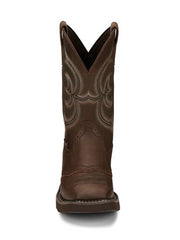 Justin GY9984 Womens Western Cowhide Inji Boot Brown FRONT