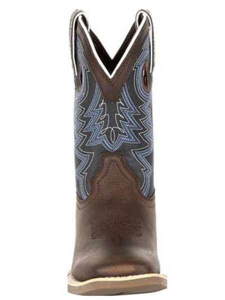 Durango DBT0218C Kids Lil Rebel Pro Western Boots Denim Blue FRONT