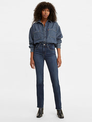 Levi's 18883-0151 Womens 724 High Rise Straight Jean Chelsea Hour front view. If you need any assistance with this item or the purchase of this item please call us at five six one seven four eight eight eight zero one Monday through Saturday 10:00a.m EST to 8:00 p.m EST