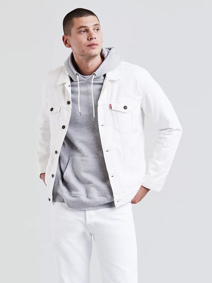 Mens denim jacket white Clearance