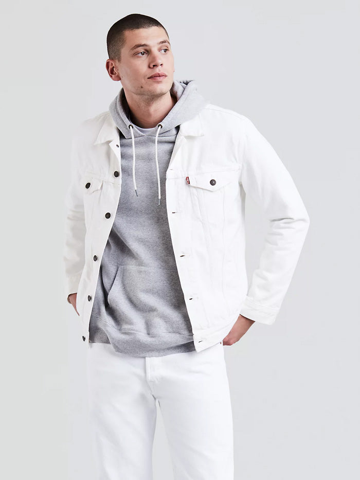 Aggregate more than 200 white denim trucker jacket latest
