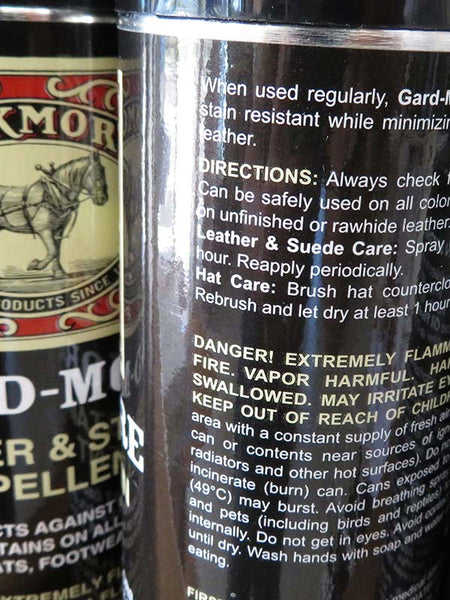 Bickmore BIC10FPR112 Gard-More Water & Stain Repellent close up of back of can. If you need any assistance with this item or the purchase of this item please call us at five six one seven four eight eight eight zero one Monday through Saturday 10:00a.m EST to 8:00 p.m EST
