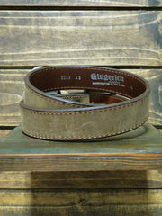 Gingerich 824645 Distressed Leather Belt Brown back view