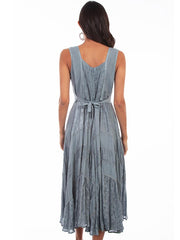 Scully HC118-ASG Womens Lace Up Dress Ash Grey back view. If you need any assistance with this item or the purchase of this item please call us at five six one seven four eight eight eight zero one Monday through Saturday 10:00a.m EST to 8:00 p.m EST