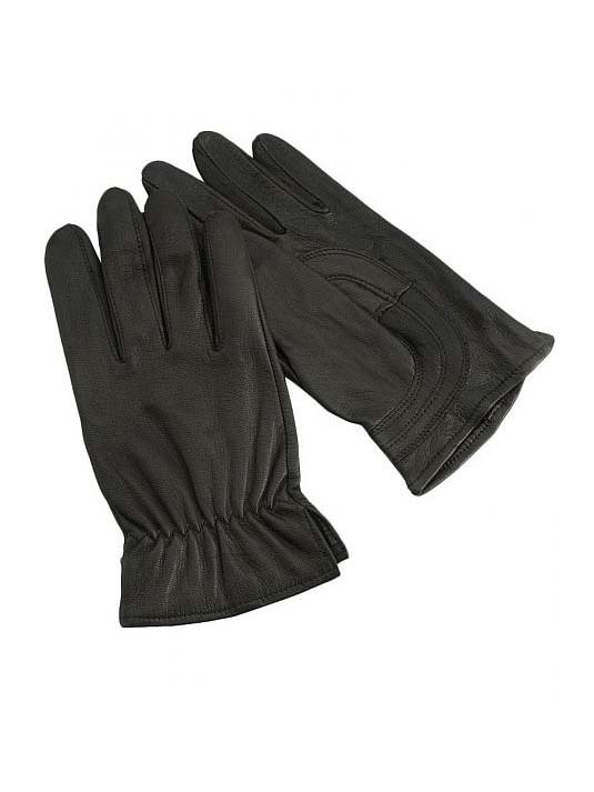 HD Xtreme H2111801 Womens Goatskin Gloves Black front and back view. If you need any assistance with this item or the purchase of this item please call us at five six one seven four eight eight eight zero one Monday through Saturday 10:00a.m EST to 8:00 p.m EST