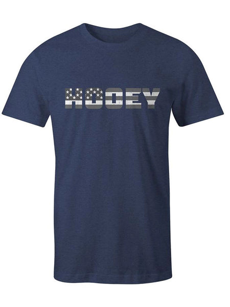 Hooey HT1507NV Mens Patriot Crew Neck T-Shirts Navy front view. If you need any assistance with this item or the purchase of this item please call us at five six one seven four eight eight eight zero one Monday through Saturday 10:00a.m EST to 8:00 p.m EST