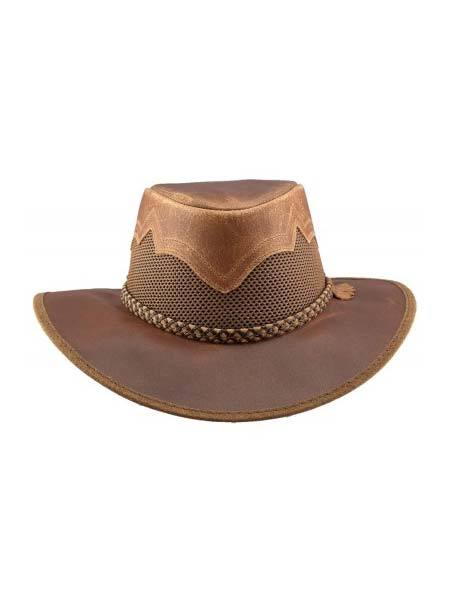American Hat Makers SIROCCO Wide Brim Sun Hat Copper side and front view. If you need any assistance with this item or the purchase of this item please call us at five six one seven four eight eight eight zero one Monday through Saturday 10:00a.m EST to 8:00 p.m EST