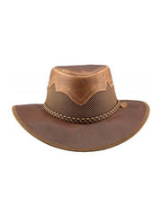 American Hat Makers SIROCCO Wide Brim Sun Hat Copper back view. If you need any assistance with this item or the purchase of this item please call us at five six one seven four eight eight eight zero one Monday through Saturday 10:00a.m EST to 8:00 p.m EST