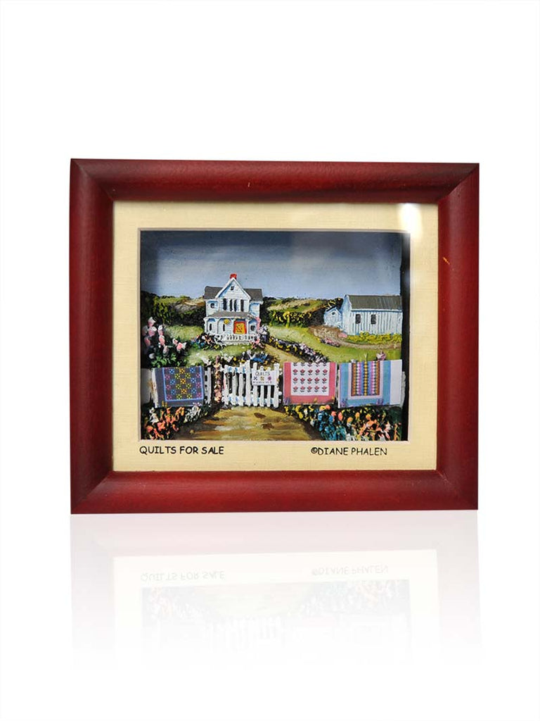 Diane Phalen "Quilts For Sale" Decor Small Frame